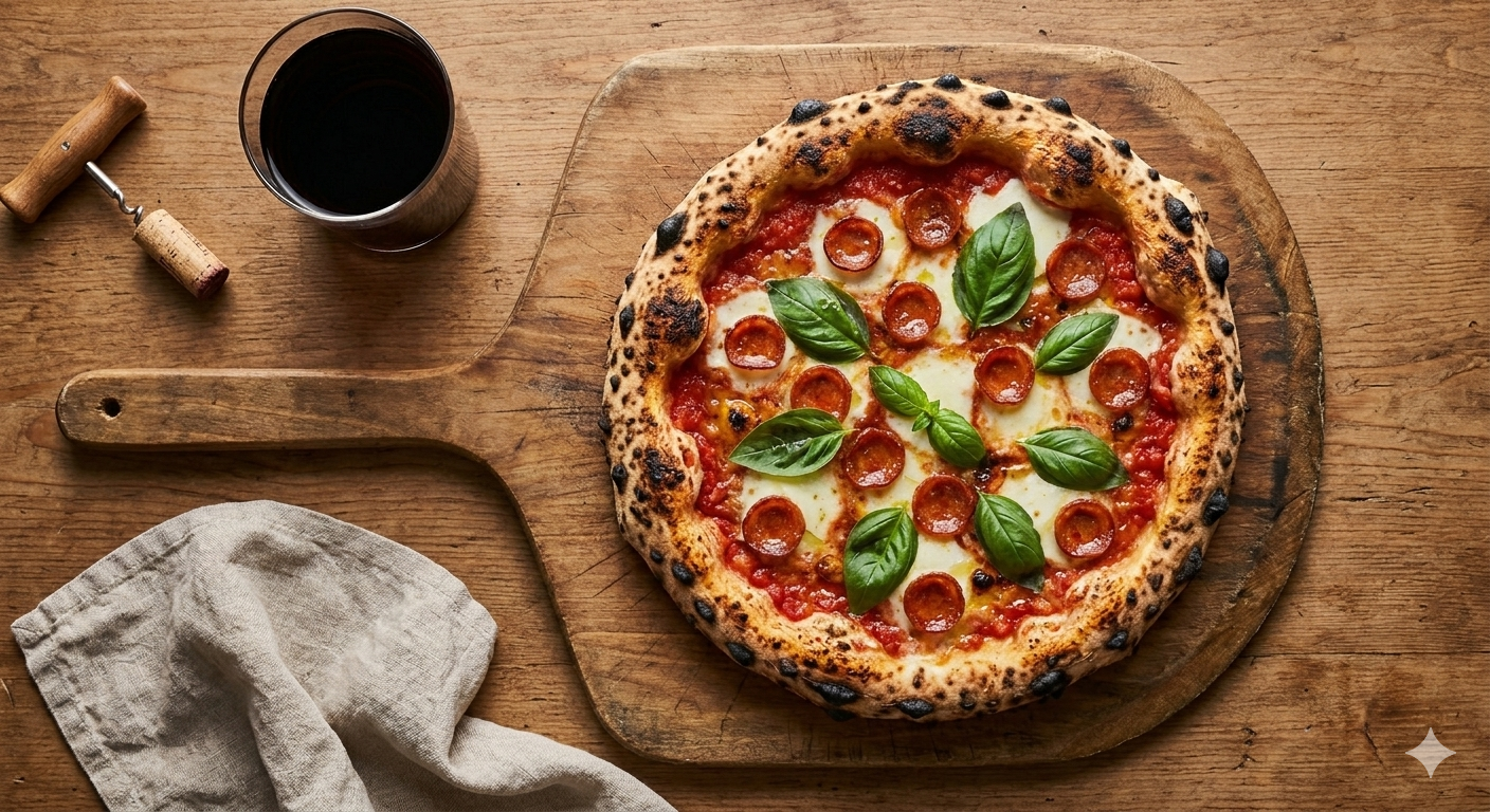 Pizza Napolitana de Pepperoni
