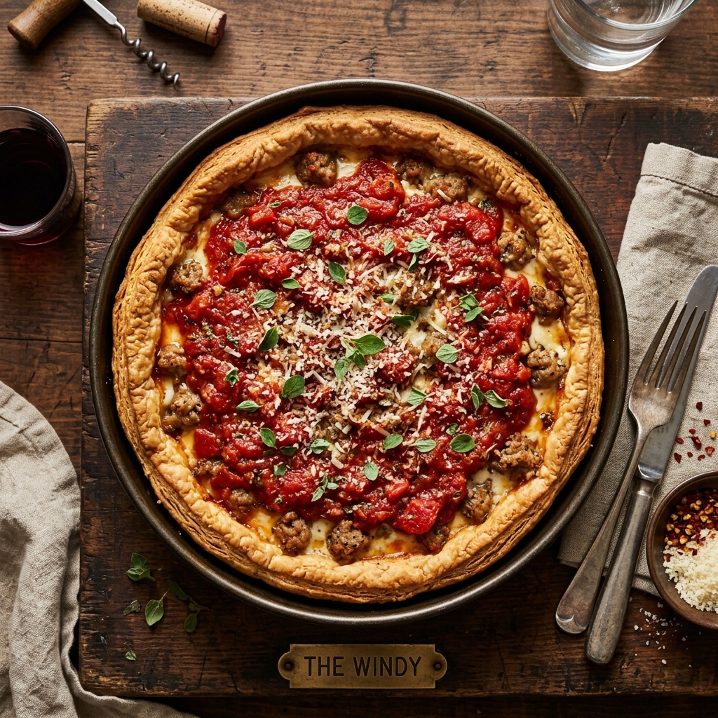 Deep Dish Pizza The Windy